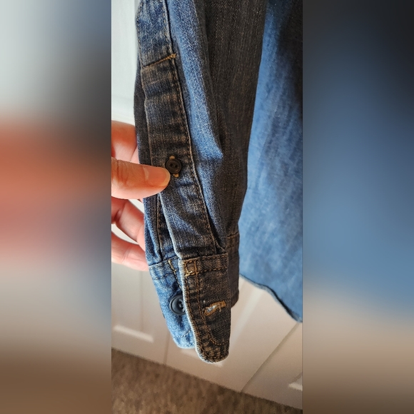 Harley Davidson L L Bean Long Sleeve 100% Cotton Button Up Slightly Fitted large - Picture 4 of 7